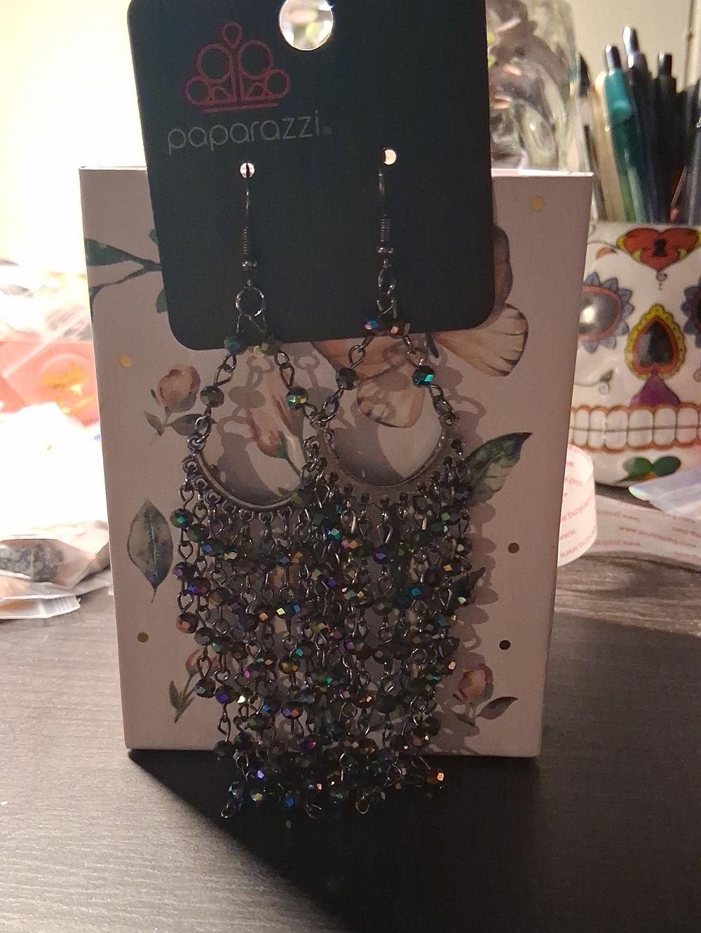 paparazzi Iridescent Multicolor Chandelier Earrings